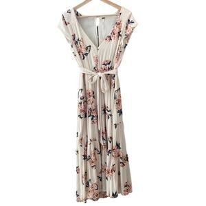 Free People NEW All I Got Printed Maxi Dress - Floral - Ivory Combo - 4